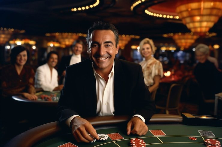 Dealer Three Card Poker di studio live paus 4d
